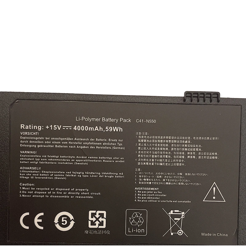 C41-N550 laptop bettery for asus N550J N550X47JV/S Q550LF N550JK